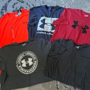 5 under armor mens all xl one new with tags